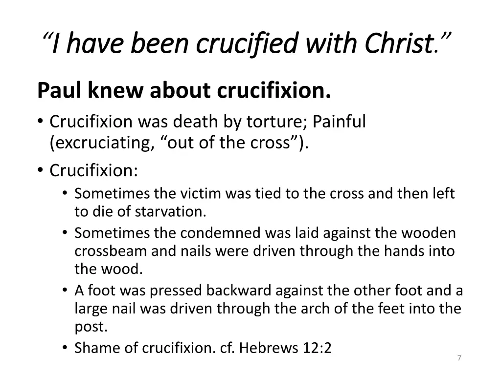 i have been crucified with christ i have been