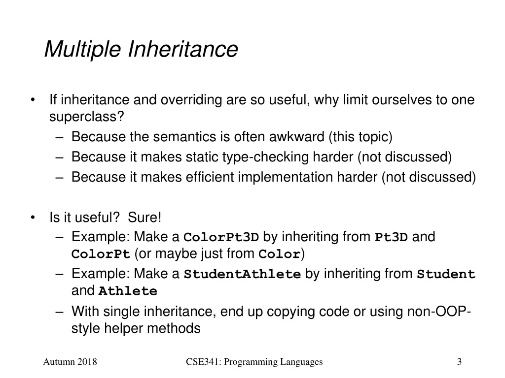 multiple inheritance