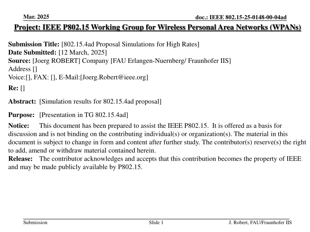 mar 2025 project ieee p802 15 working group