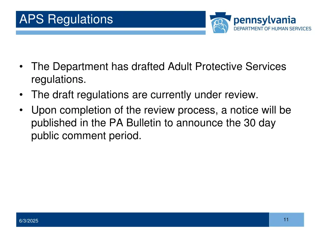 aps regulations 1
