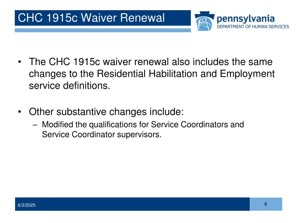 chc 1915c waiver renewal