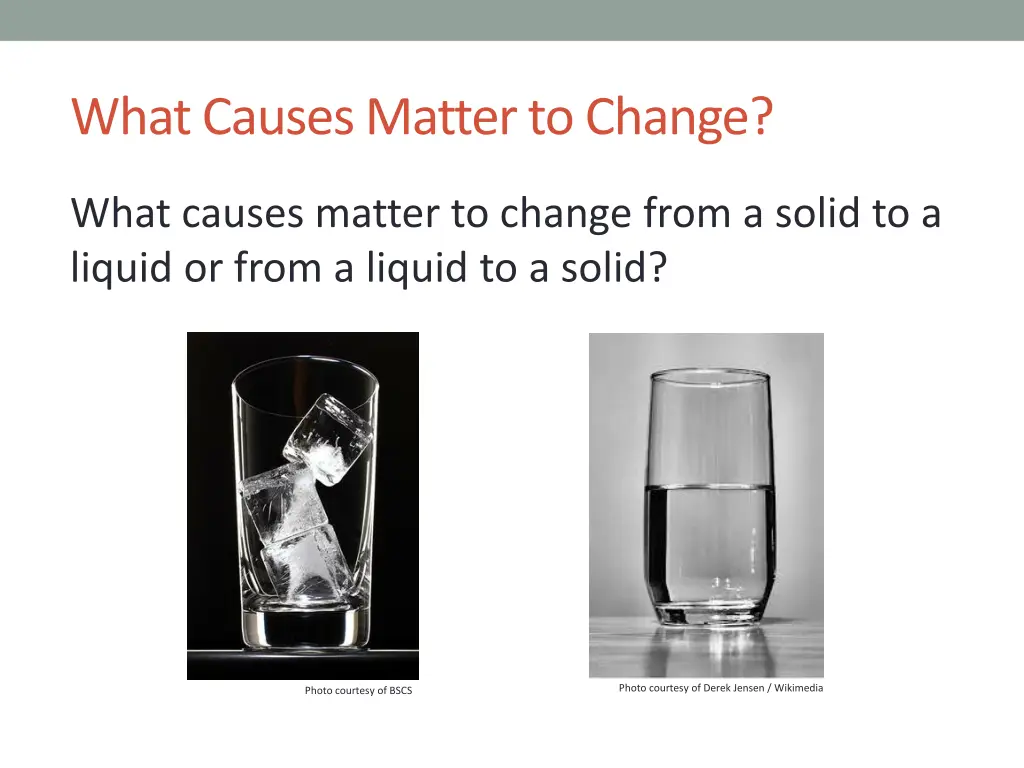 what causes matter to change