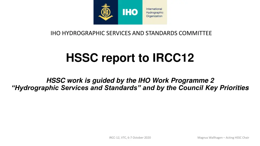 iho hydrographic services and standards committee