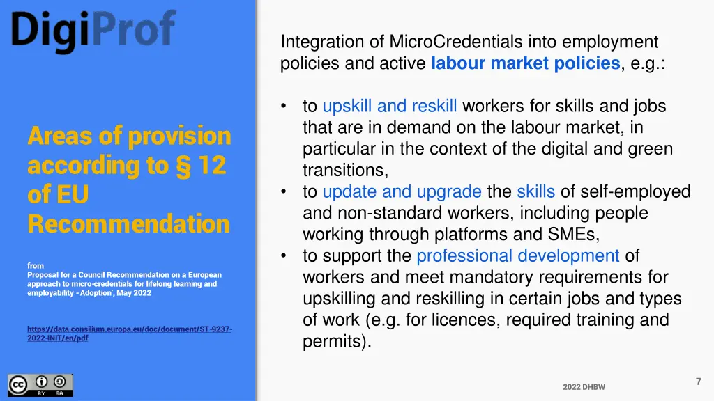integration of microcredentials into employment