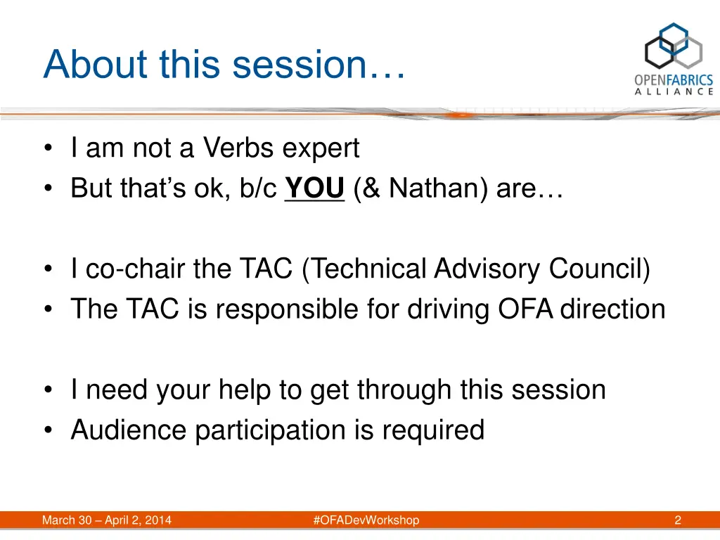 about this session