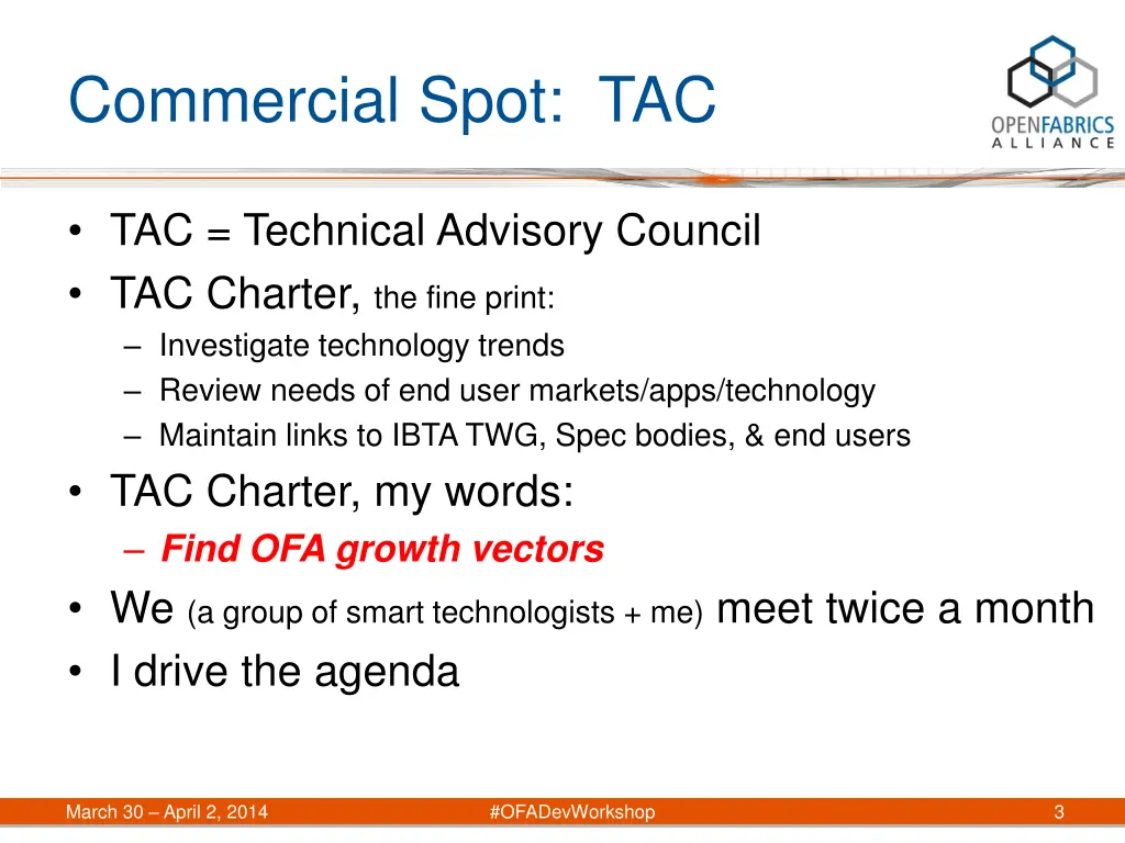 commercial spot tac