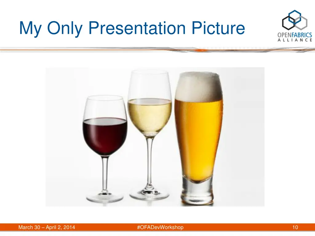 my only presentation picture