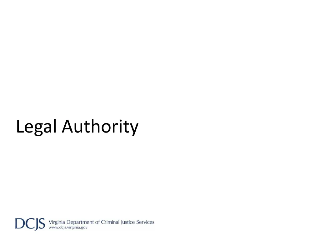 legal authority