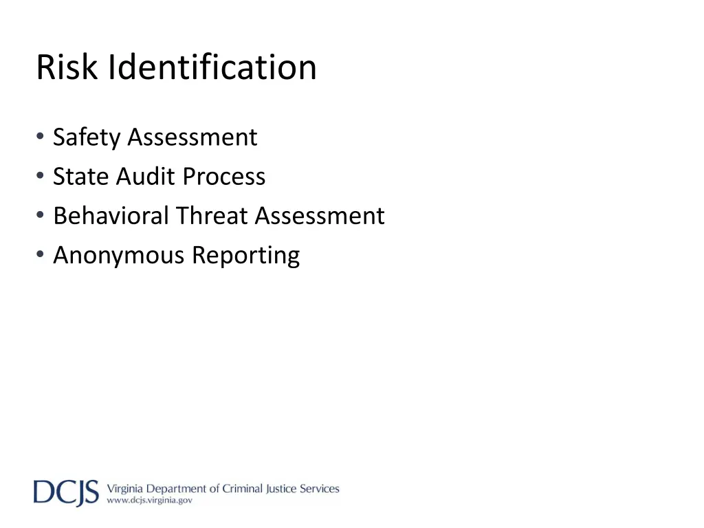 risk identification