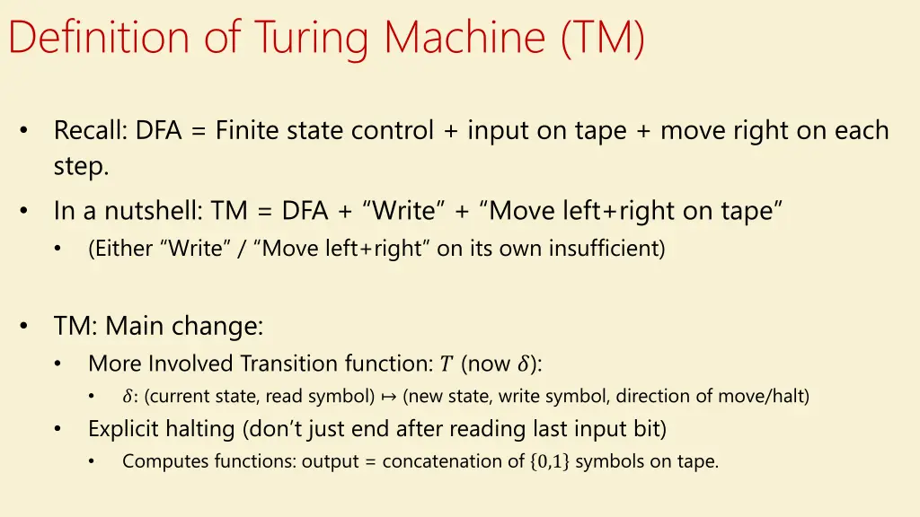 definition of turing machine tm