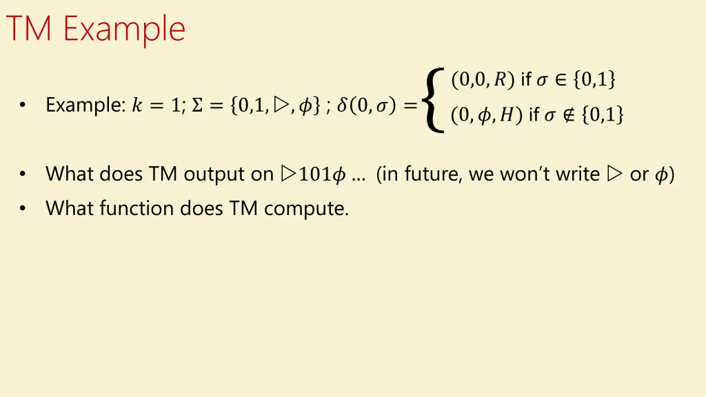 tm example 1