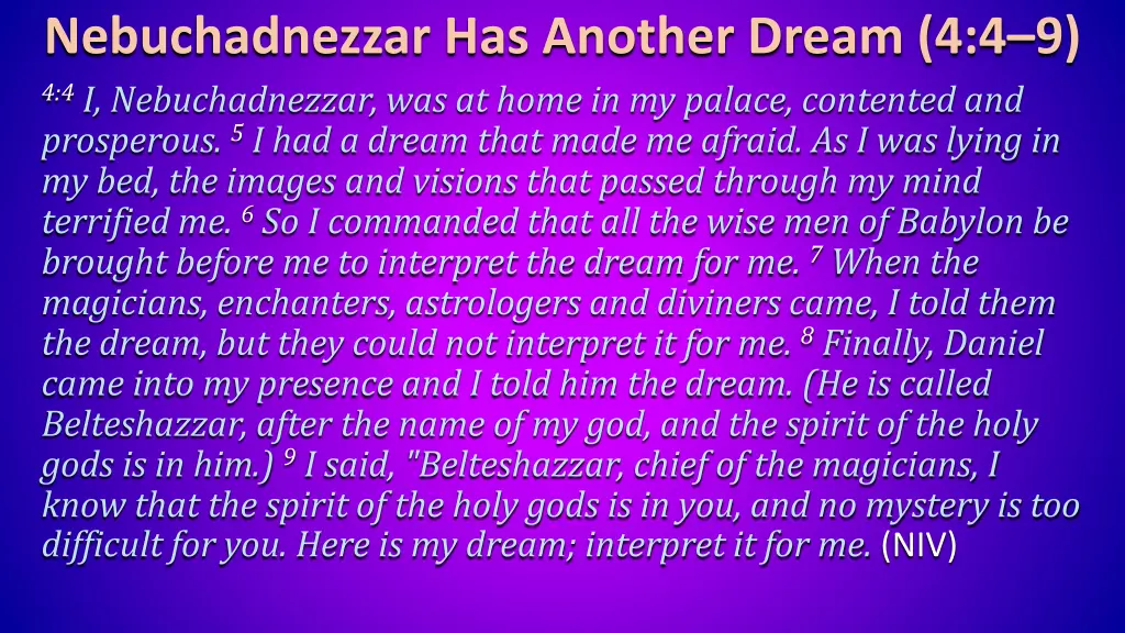 nebuchadnezzar has another dream