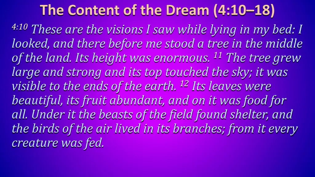 the content of the dream 4 10 18 4 10 these