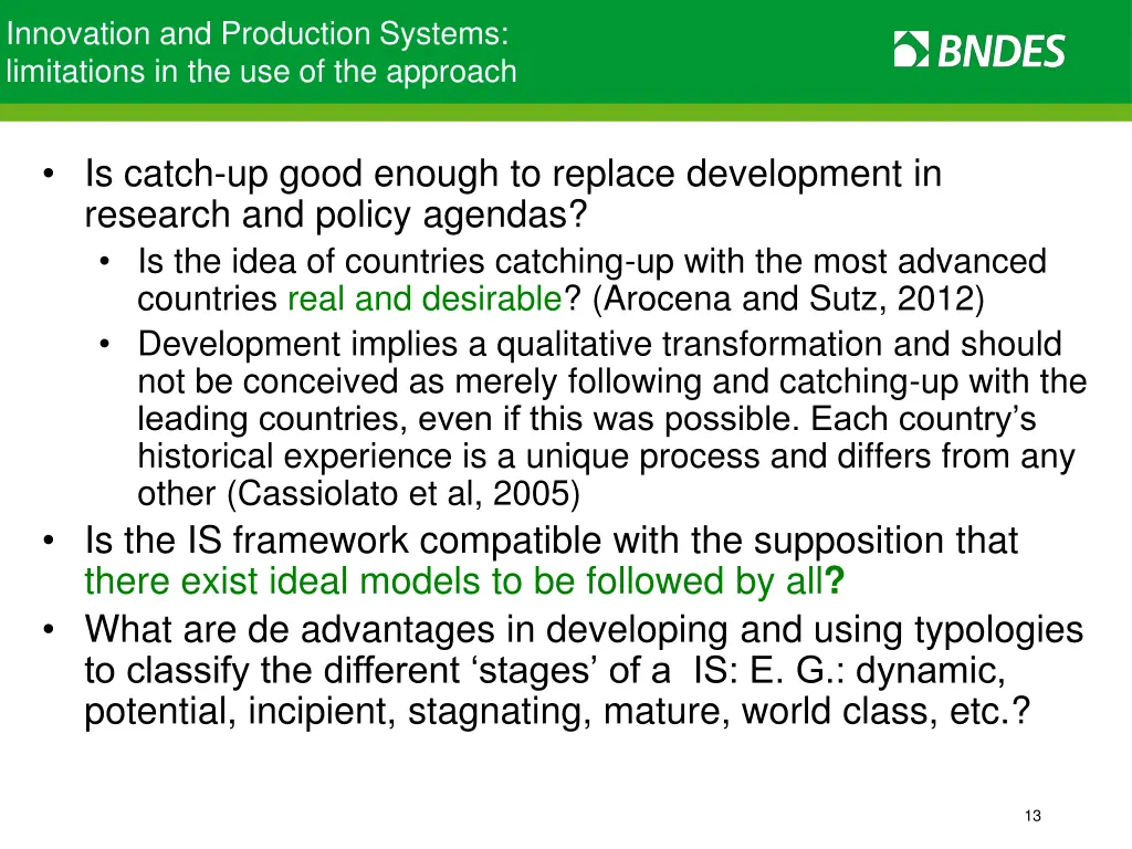 innovation and production systems limitations 1