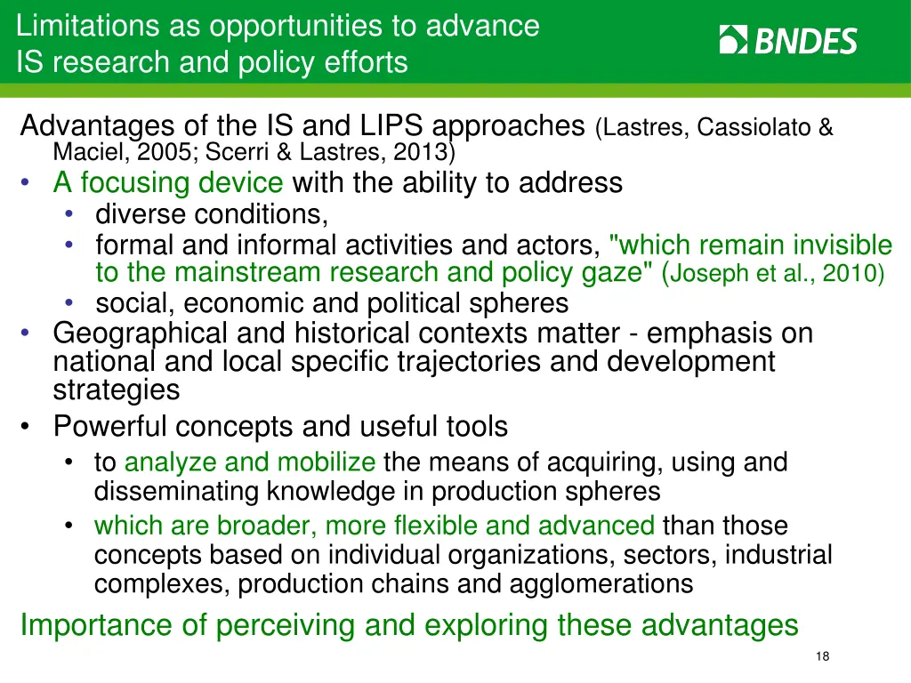 limitations as opportunities to advance
