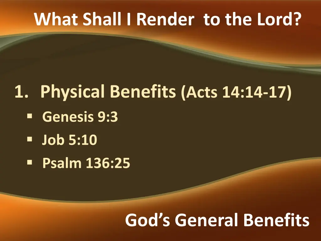 what shall i render to the lord 4