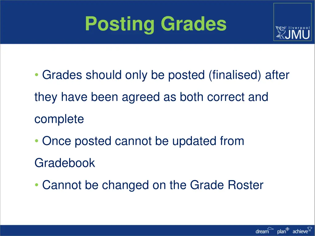 posting grades