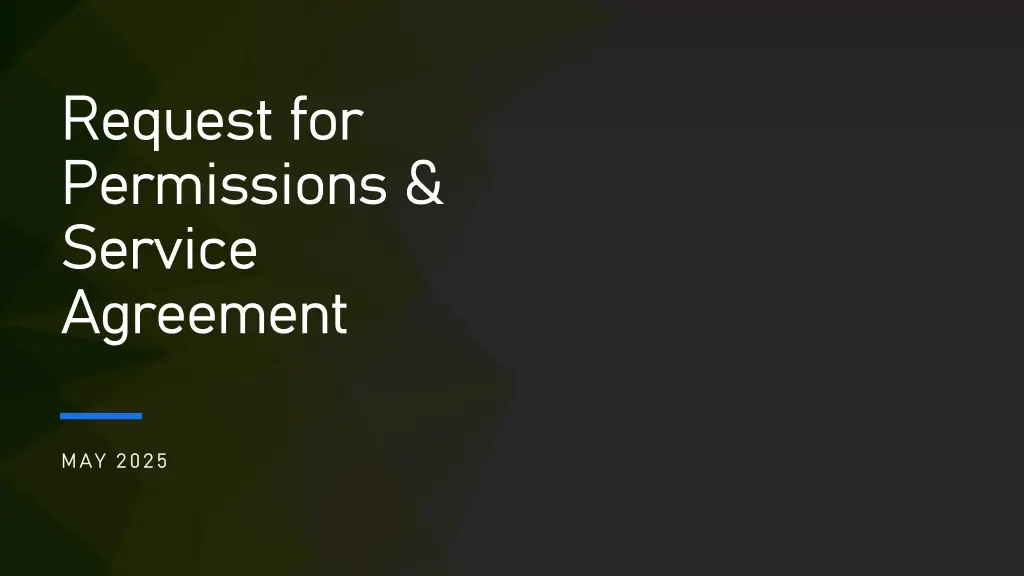 request for request for permissions permissions