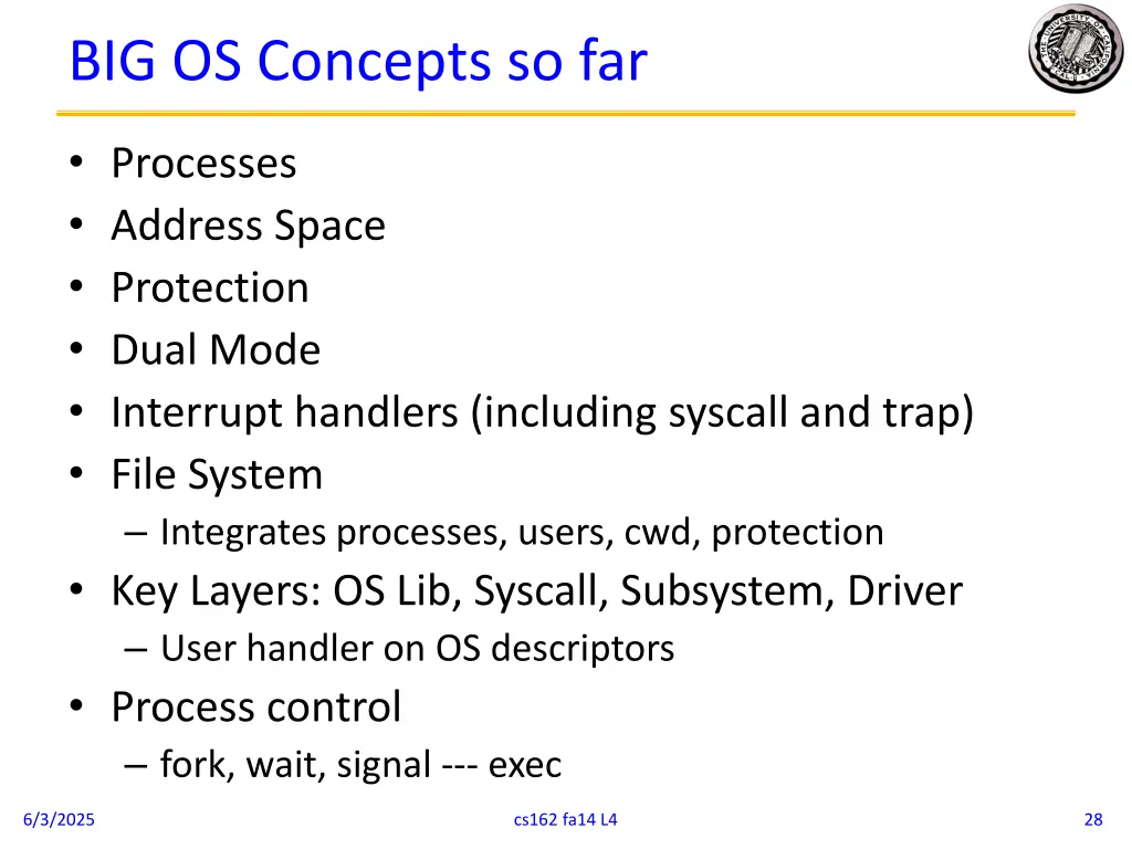 big os concepts so far