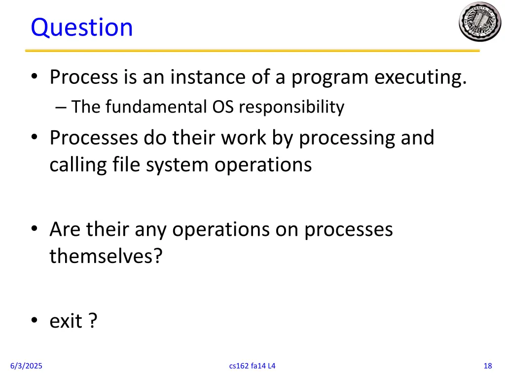 question