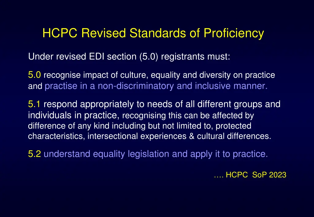 hcpc revised standards of proficiency