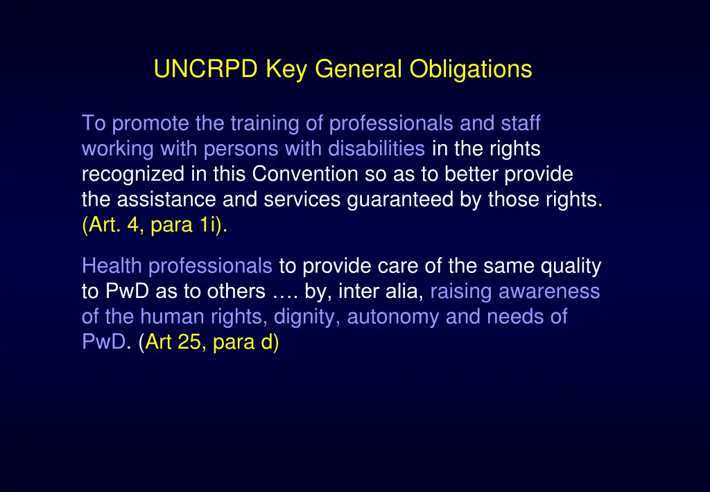 uncrpd key general obligations