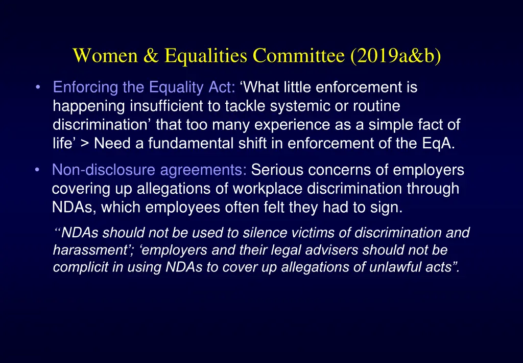 women equalities committee 2019a b