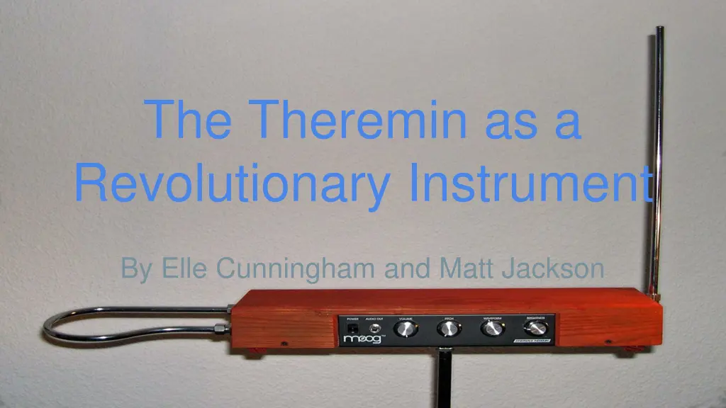 the theremin as a revolutionary instrument