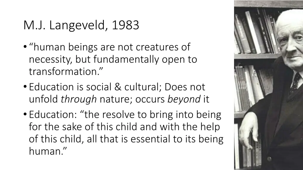 m j langeveld 1983