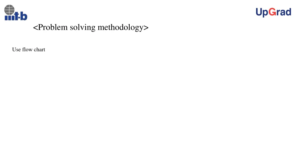 problem solving methodology