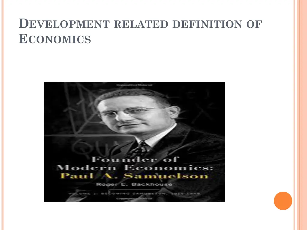 d evelopment related definition of e conomics