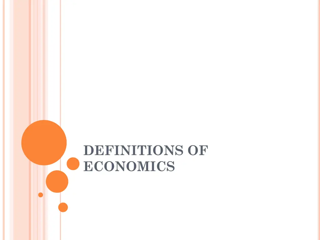 definitions of economics