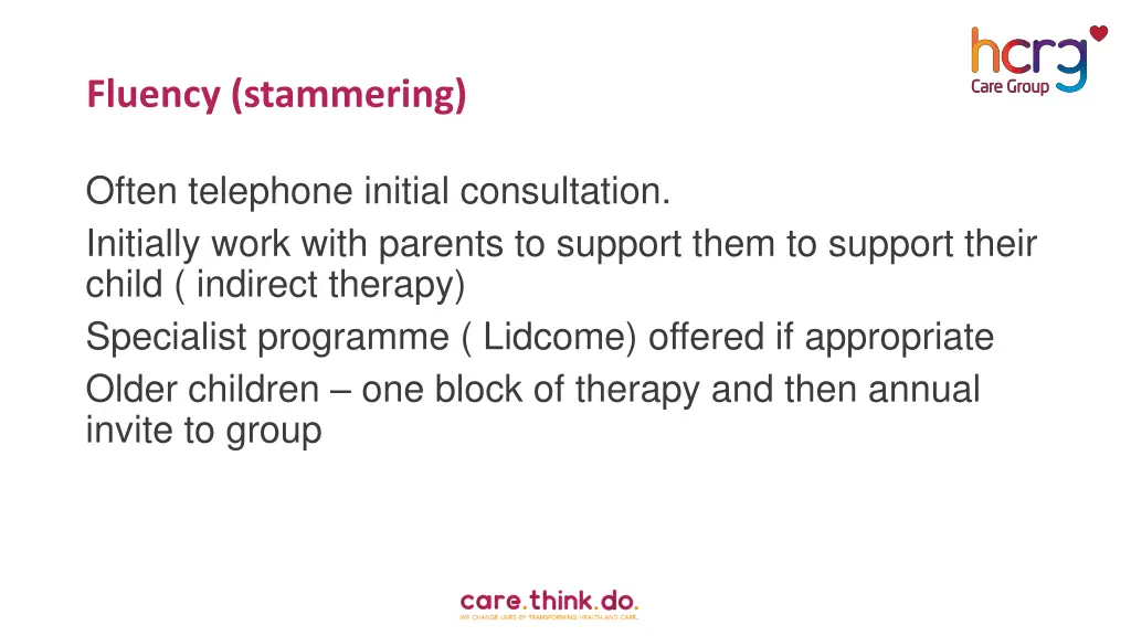 fluency stammering