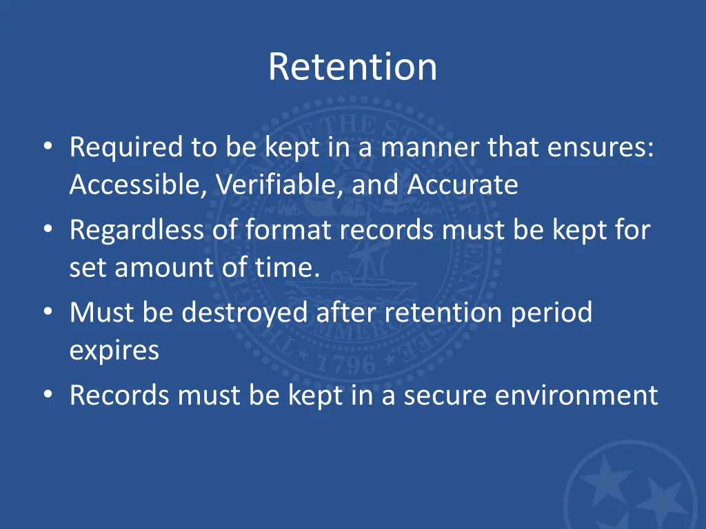 retention