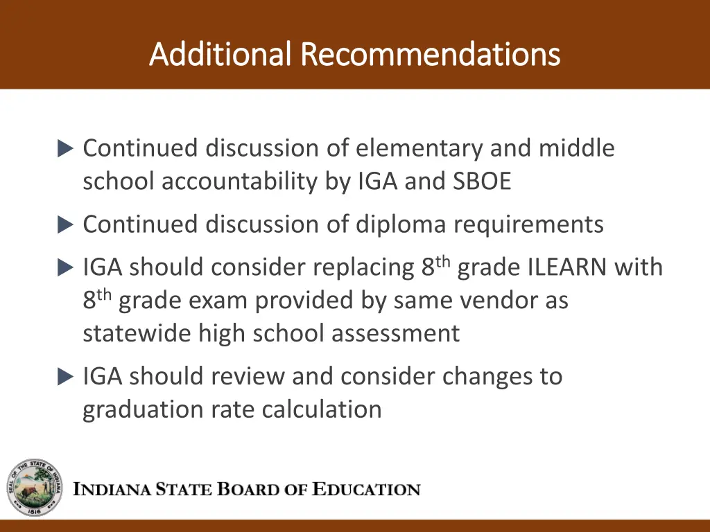 additional recommendations additional 1