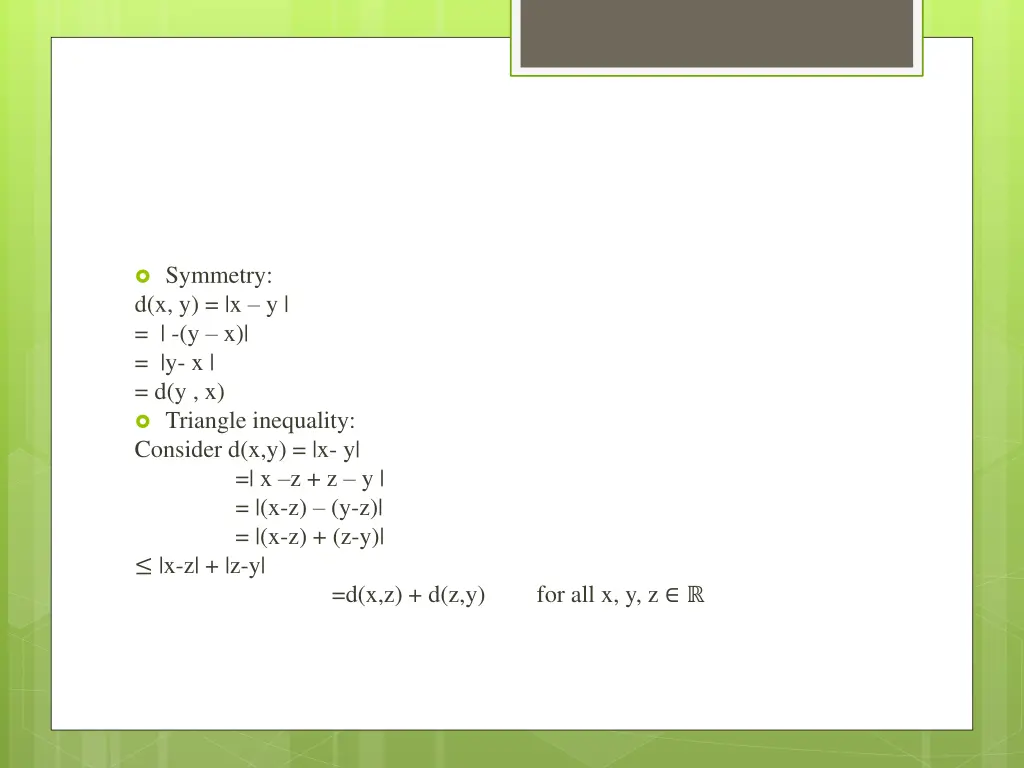 symmetry d x y x y y x y x d y x triangle