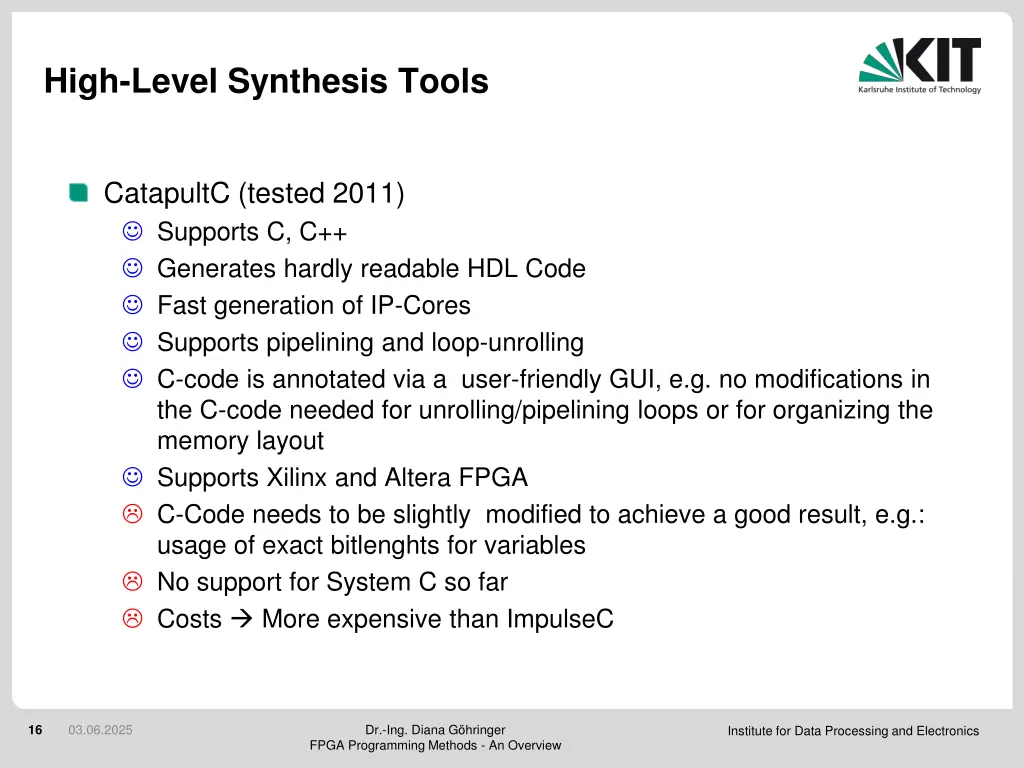 high level synthesis tools 1