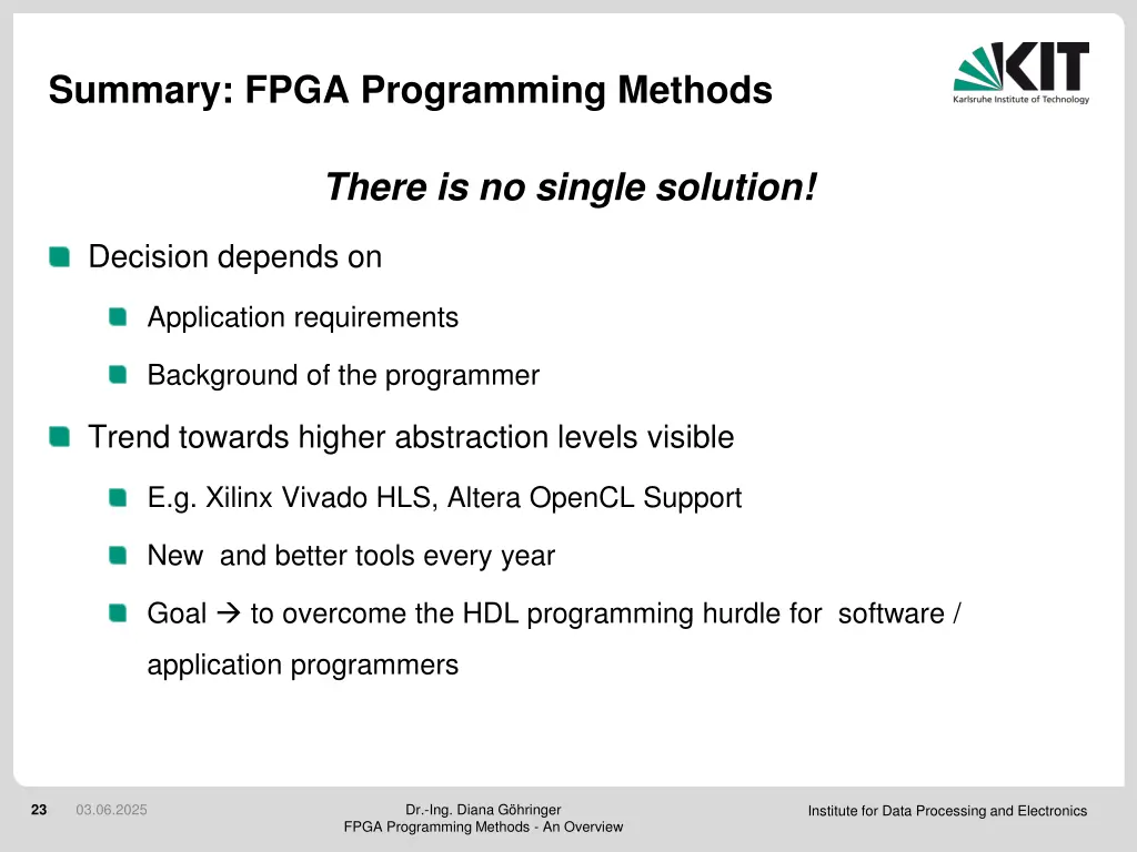 summary fpga programming methods 1