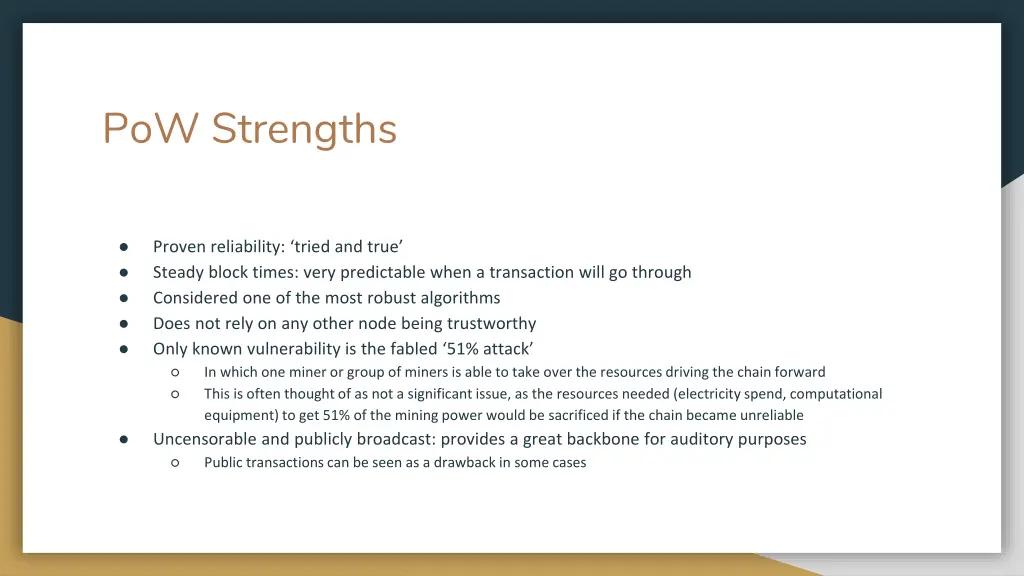 pow strengths