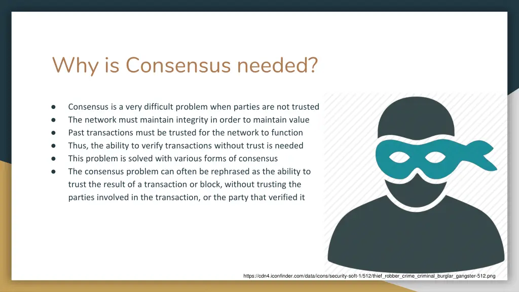 why is consensus needed