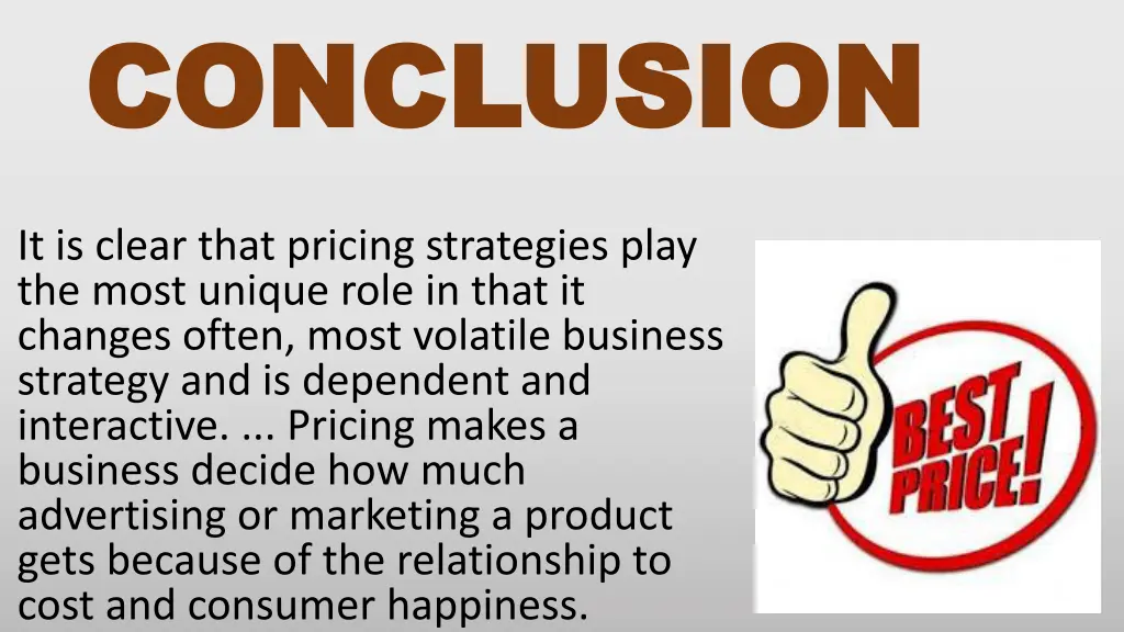 conclusion conclusion