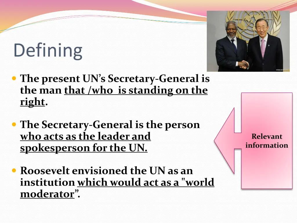 defining