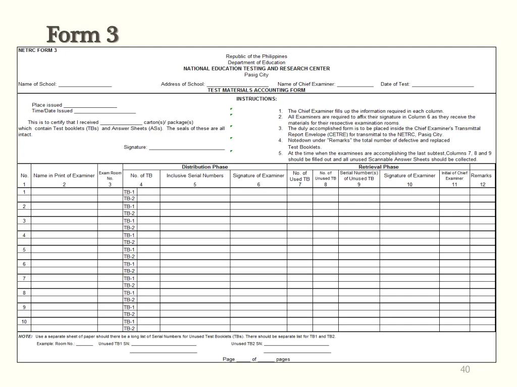 form 3 form 3