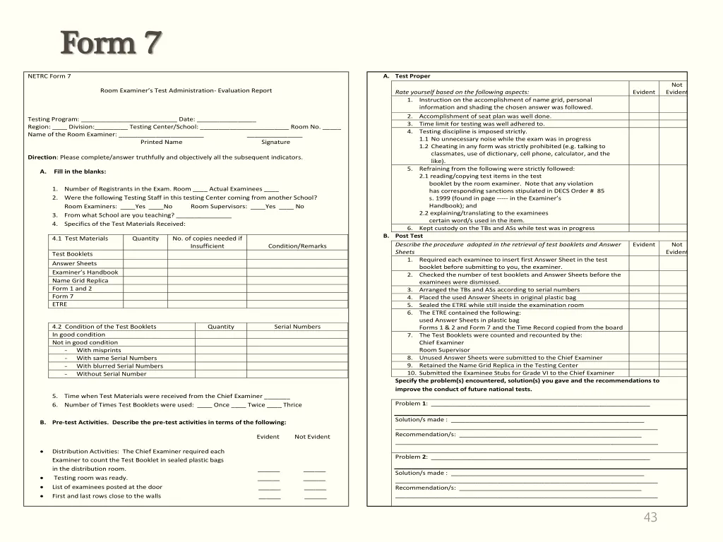 form 7 form 7