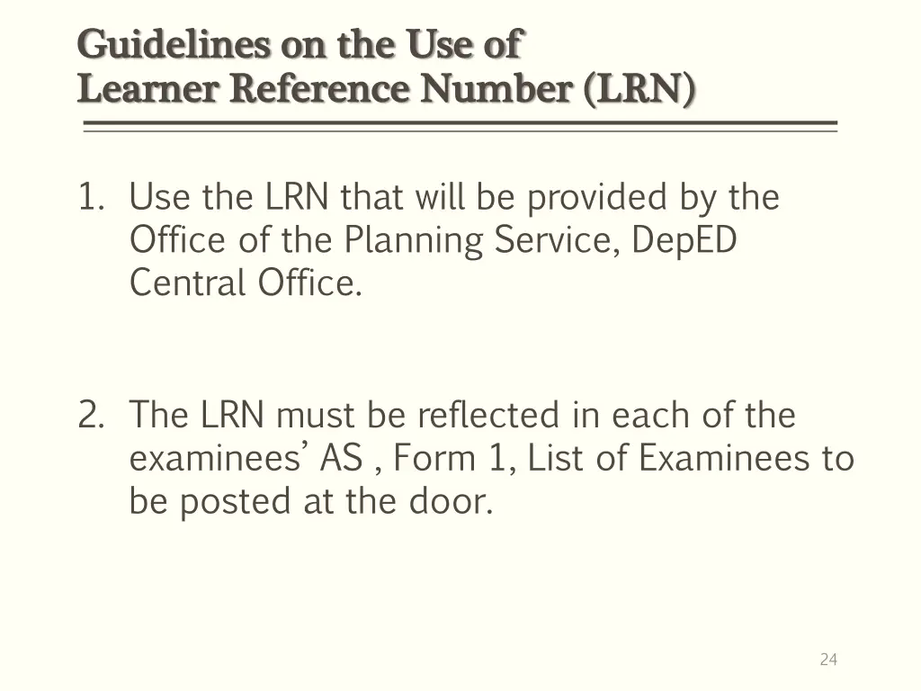 guidelines on the use of guidelines