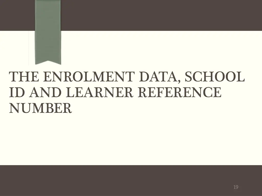 the enrolment data school id and learner