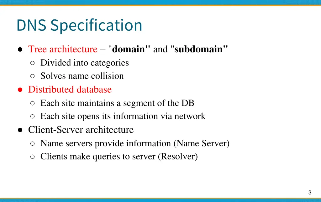 dns specification