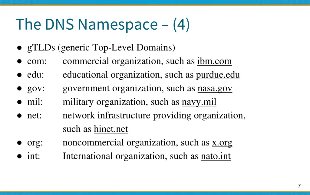the dns namespace 4