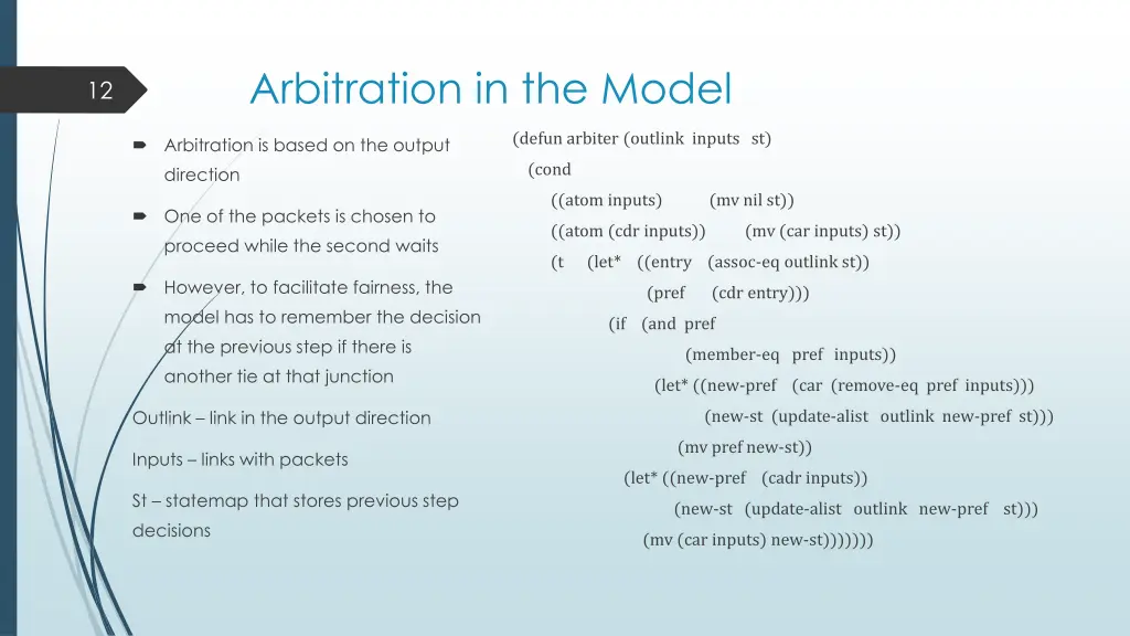 arbitration in the model 2