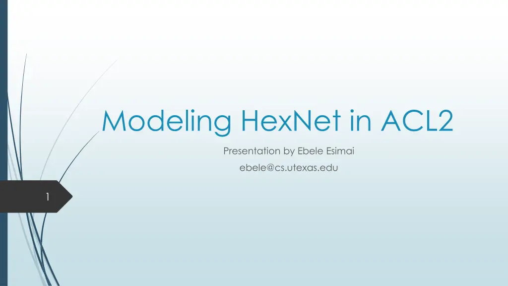 modeling hexnet in acl2